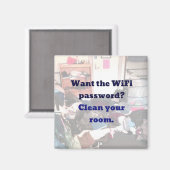 Das WiFi-Kennwort gewollt? Reinigen Sie Ihren Zimm Magnet (Vorderseite/Rückseite)