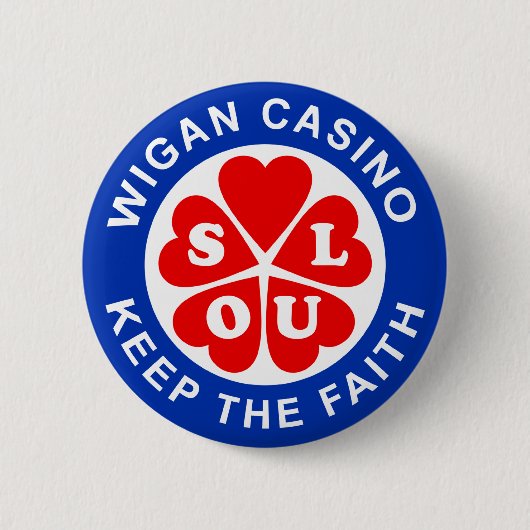 Das Wigan Casino Behalte den Glauben Button (Vorderseite)