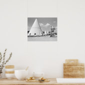 Das Wigwam Motel, 1940. Vintages Foto Poster (Küche)