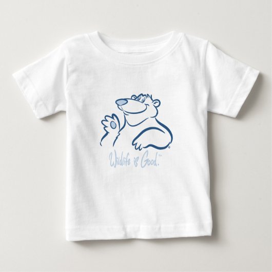 Das wilde Lächeln des Eisbären Baby T-shirt (Vorderseite)