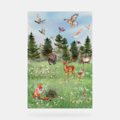 Das wilde Leben der Waldtiere Acrylschild (Vorderseite)