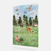 Das wilde Leben der Waldtiere Acrylschild (Winkel)
