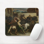 Das wilde Pferderennen in Rom, c.1817 Mousepad (Mit Mouse)