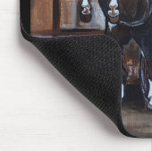 Das Wildpferd-Gemälde von Alfred Fox Mousepad (Ecke)