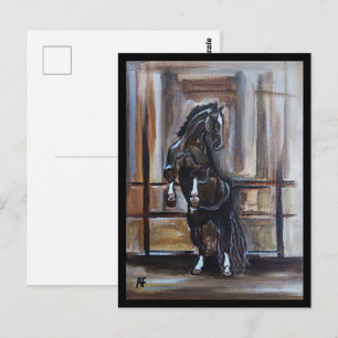 Das Wildpferd-Gemälde von Alfred Fox Postkarte