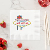 Das Willkommenszeichen von Las Vegas Serviette (Beispiel)