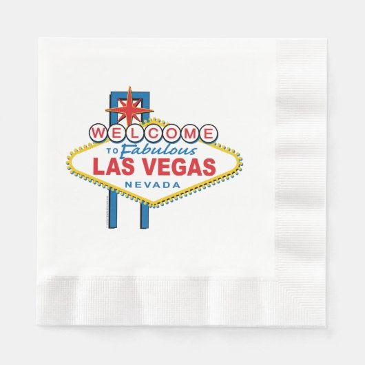Das Willkommenszeichen von Las Vegas Serviette (Vorderseite)