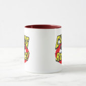 Das Winden schaukelt Rot-Stein-T - Shirts und Tasse (Zentrum)