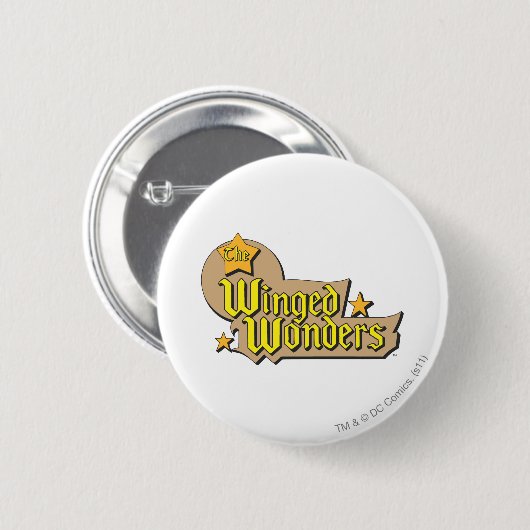 Das Winged Wonders-Logo Button (Vorne & Hinten)