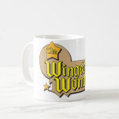 Das Winged Wonders-Logo Kaffeetasse (Vorderseite Links)