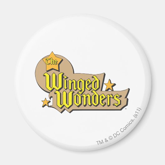 Das Winged Wonders-Logo Magnet (Vorne)