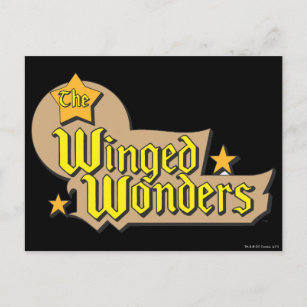 Das Winged Wonders-Logo Postkarte