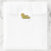 Das Winged Wonders-Logo Runder Aufkleber (Tasche)