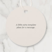 Das Winter-Brautparty der Saison Geschenkanhänger (Rückseite)