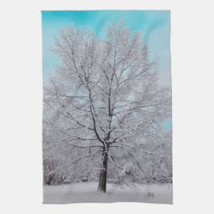 Das Winter-Eichen-Geschirrtuch Geschirrtuch