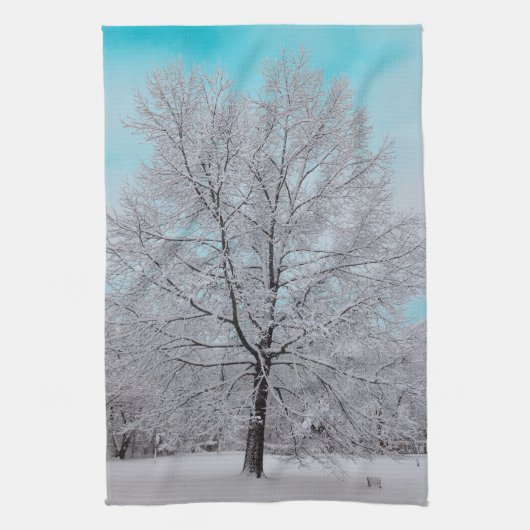 Das Winter-Eichen-Geschirrtuch Geschirrtuch (Vertikal)