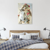 Das Winterpferd - Eingewickelte Leinwand (Insitu (Schlafzimmer))