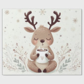 Das Winterwonderland von Reindeer Geschenkpapier (Flach)