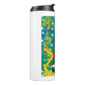 Das Winterwunderland von Santa - Kinder Kunst für  Thermosbecher (Nach links gedreht)