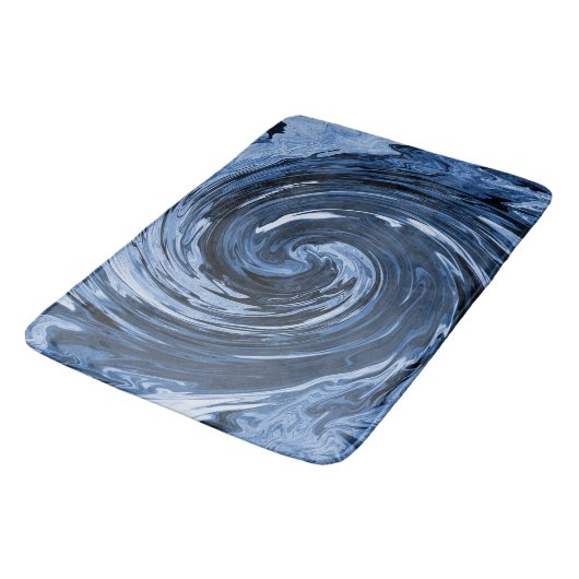 Das wirbelnde Curling... Badematte (Schrägansicht)