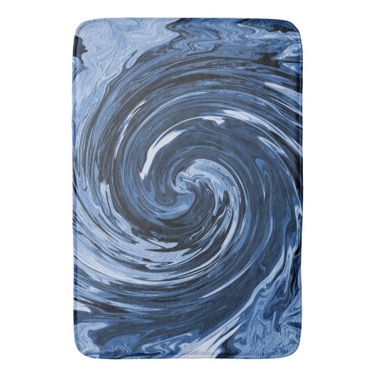 Das wirbelnde Curling... Badematte (Vorderseite Vertikal)