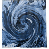 Das wirbelnde Curling... Duschvorhang (Vorderseite)