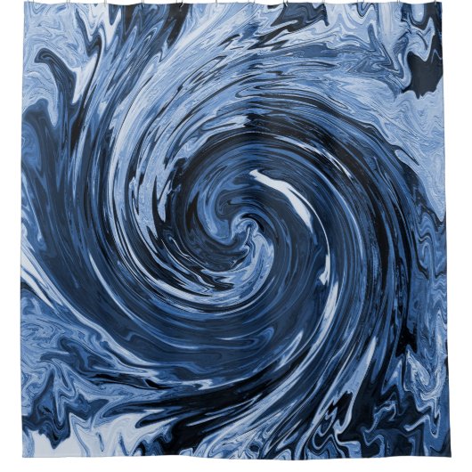 Das wirbelnde Curling... Duschvorhang (Vorderseite)