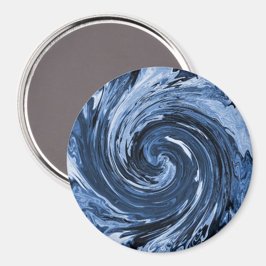 Das wirbelnde Curling... Magnet (Vorderseite/Rückseite)