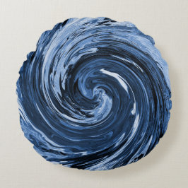 Das wirbelnde Curling... Rundes Kissen