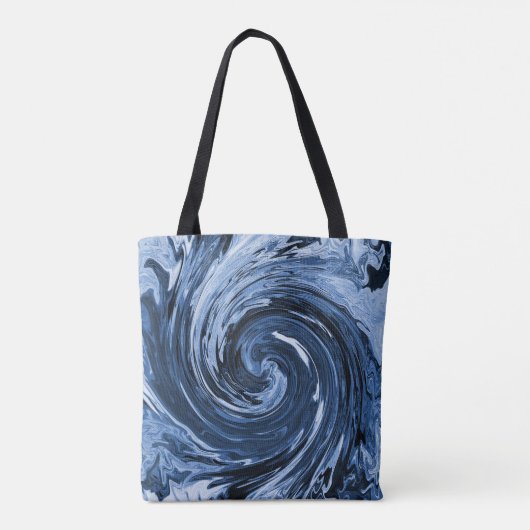 Das wirbelnde Curling... Tasche (Rückseite)