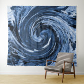 Das wirbelnde Curling... Wandteppich (Beispiel (Horizontal))