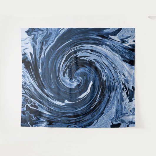 Das wirbelnde Curling... Wandteppich (Vorderseite (Horizontal))