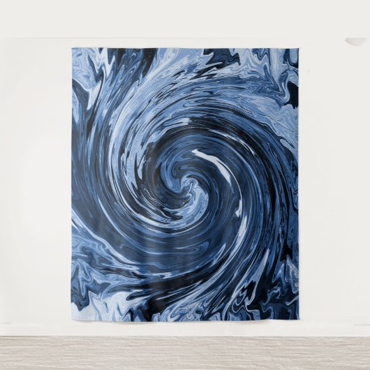 Das wirbelnde Curling... Wandteppich (Vorderseite)