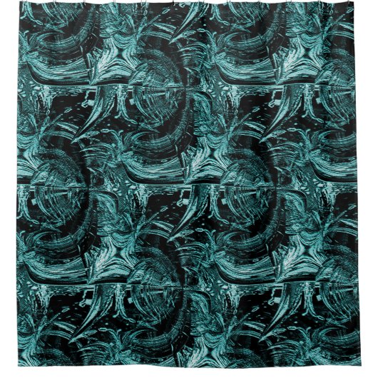 Das wirbelnde Meer...... Duschvorhang (Vorderseite)