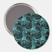 Das wirbelnde Meer....... Magnet (Vorderseite/Rückseite)