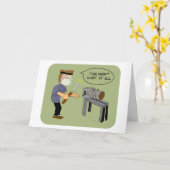 Das wird dem Cartoon des Funny Woodturn nicht scha Karte (Gelbe Blume)