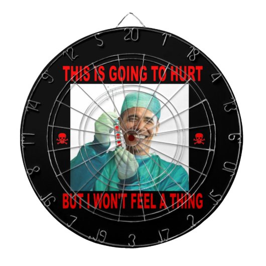 DAS WIRD SCHWER, DU NICHT ICH. DARTSCHEIBE (vorne)