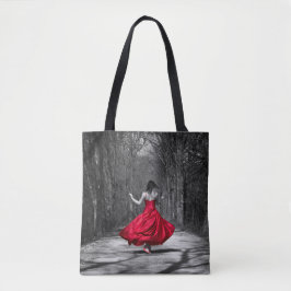 Das Wirken in der Woods Lady in Rot Tasche