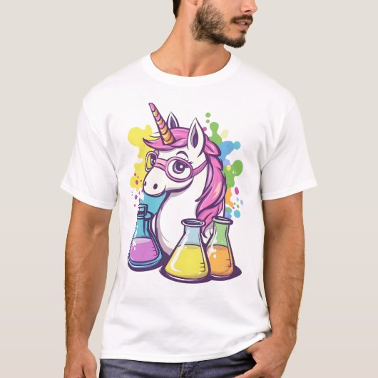 Das Wissenschaftler-Einhorn (1) T-Shirt (Vorderseite)