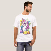 Das Wissenschaftler-Einhorn (1) T-Shirt (Vorne ganz)