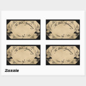 DAS WITCH-ETIKETT RECHTECKIGER AUFKLEBER (Blatt)