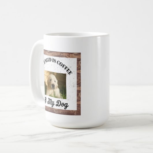 Das Witzige, was ich brauche, ist Kaffee und mein Kaffeetasse (Vorderseite Links)