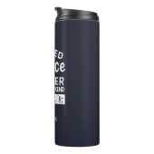 Das Wochenende für immer lehren ermüdete Wissensch Thermosbecher (Nach rechts gedreht)