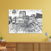 Das Wohl des Papstes Pius V Leinwanddruck (Insitu (Wohnzimmer))