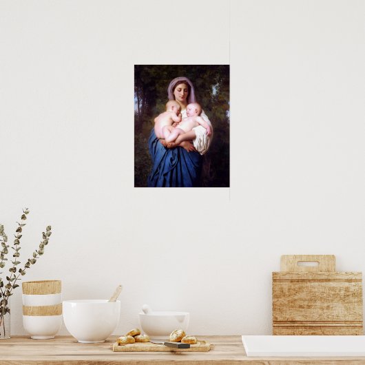 Das Wohltätigkeit Poster von Master Bouguereau (Küche)