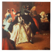 Das Wohnzimmer (Öl auf Leinwand) Fliese (Vorderseite)