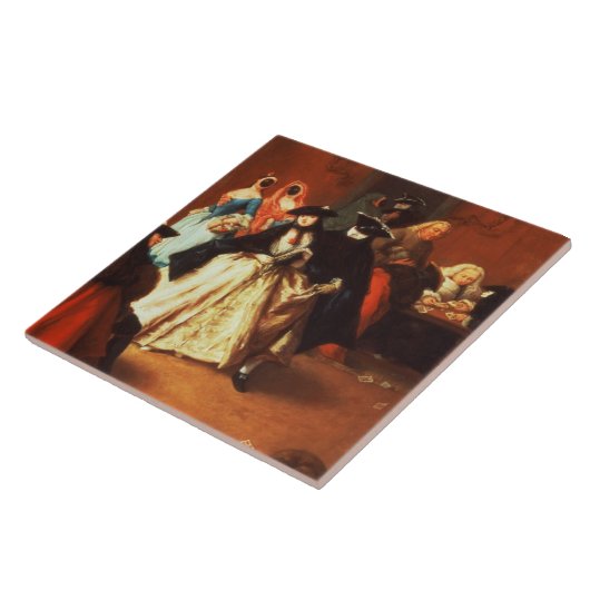 Das Wohnzimmer (Öl auf Leinwand) Fliese (Seite)