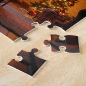 das Wohnzimmer zu Weihnachten Puzzle (Seite)