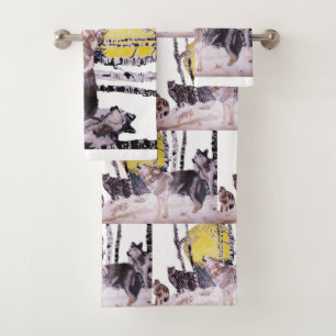 DAS WOLF PACK BADHANDTUCH SET