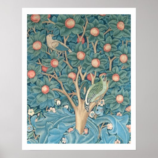 Das Woodpecker-Tapisserie, Details der Spechte Poster (Vorne)